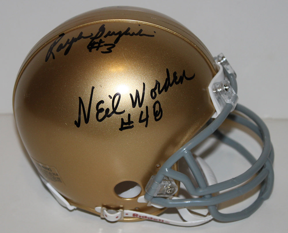 1953 Notre Dame Fighting Irish Signed Mini Helmet